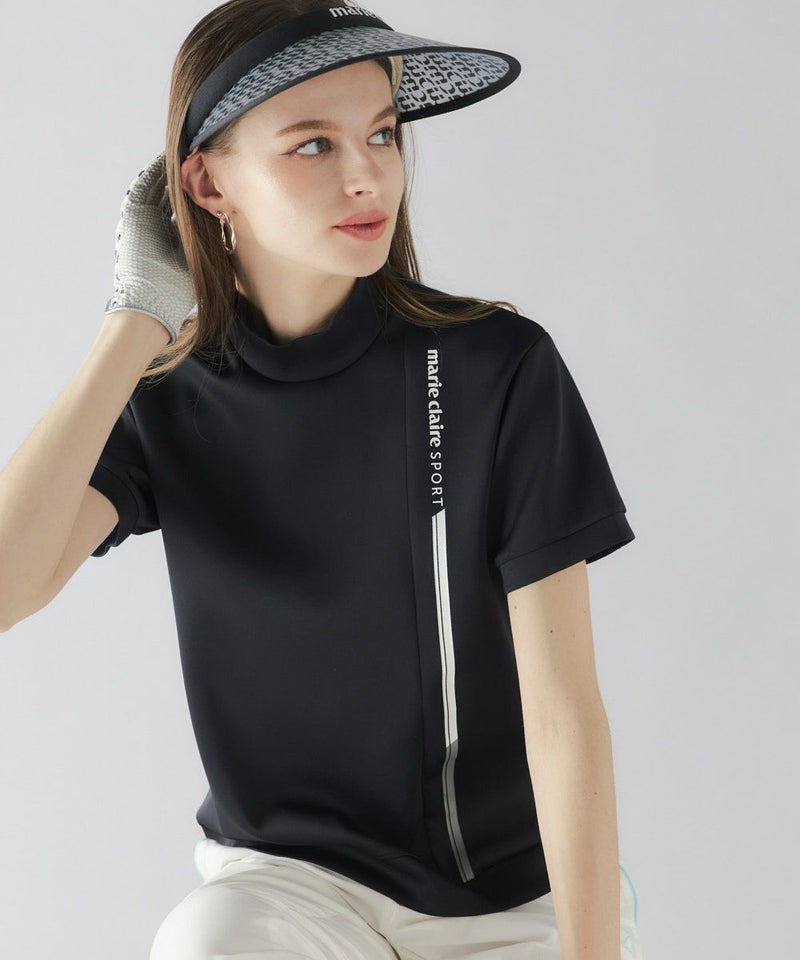 marie claire SPORT の  レディース ゴルフ 半袖ハイネック
