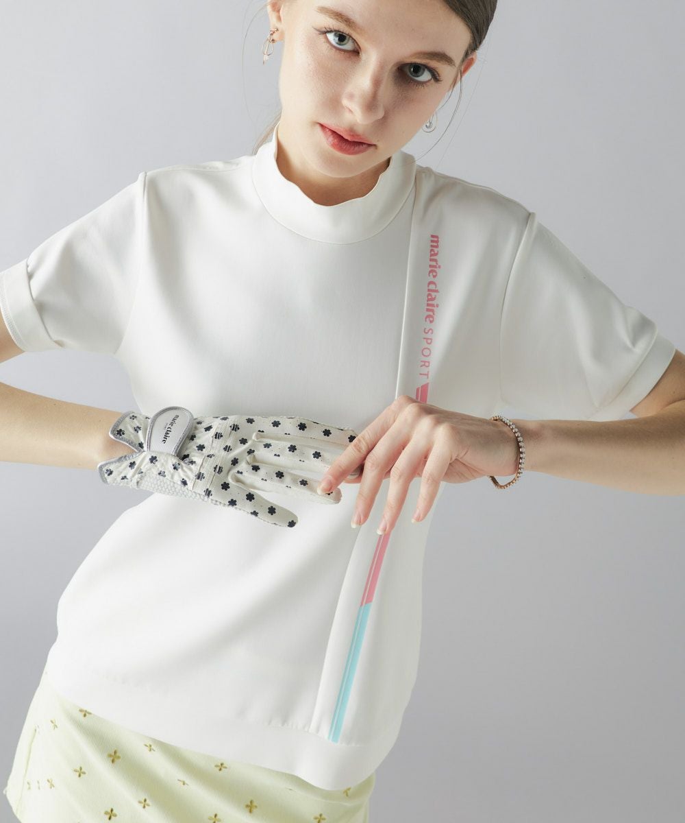 marie claire SPORT の  レディース ゴルフ 半袖ハイネック
