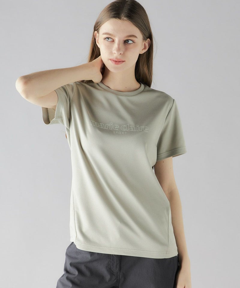marie claire SPORT の  レディース トレーニング  半袖Tシャツ