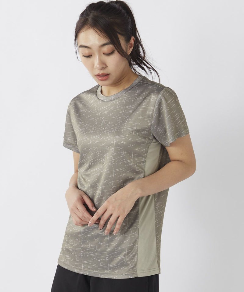 marie claire SPORT の  レディース トレーニング  半袖Tシャツ