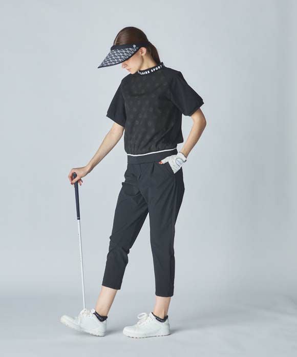4L～6Lサイズ】ストレッチナイロンタッククロップドパンツ