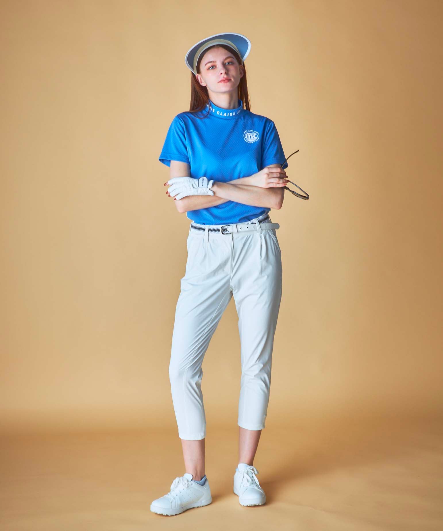 半袖モックネックシャツ | ゴルフ - marie claire SPORT（マリ