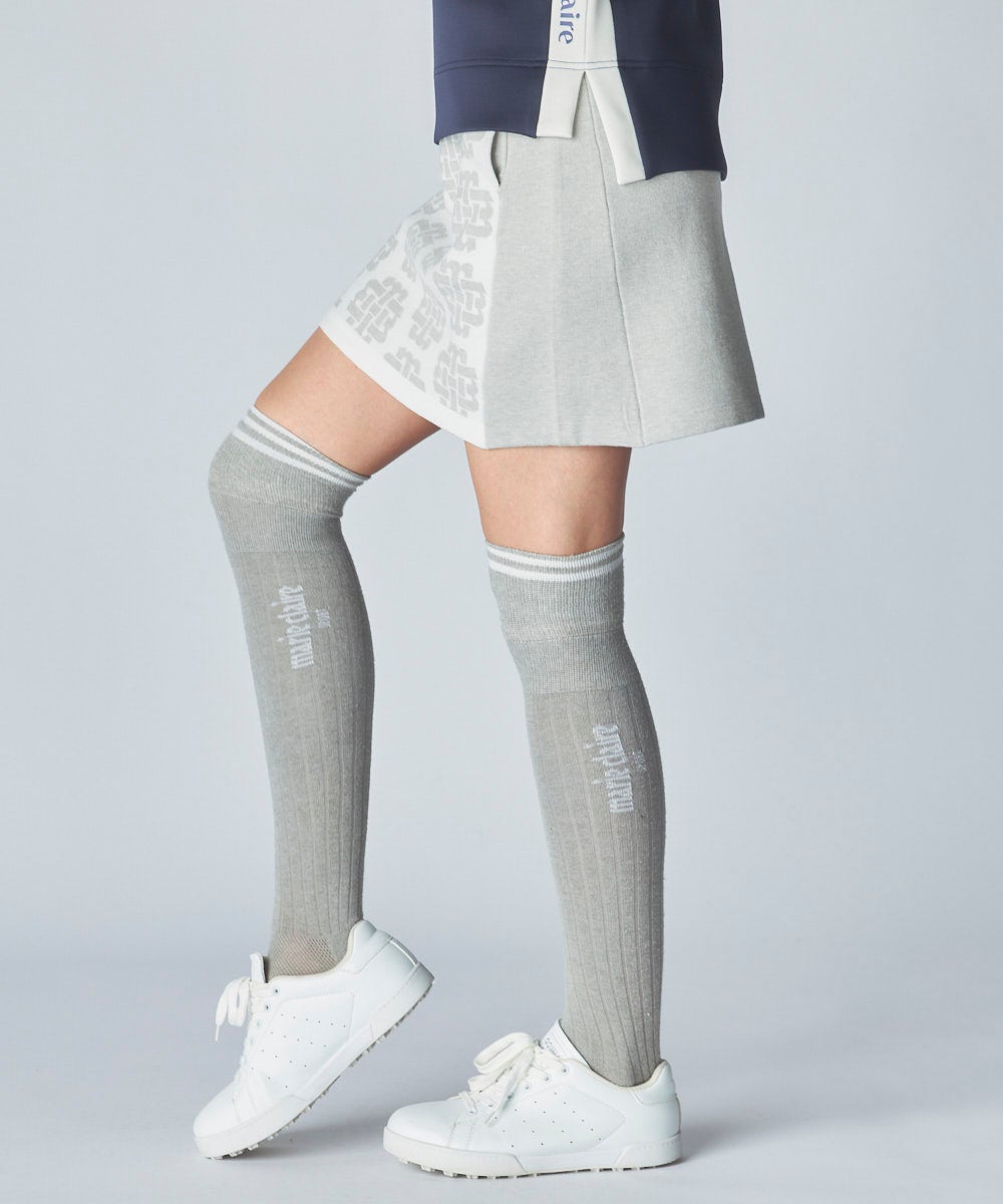 新品 Callaway S ニット　スカート セット　ホワイト　グレー ニットスカート【セットアップ可】 | ゴルフ - marie claire SPORT