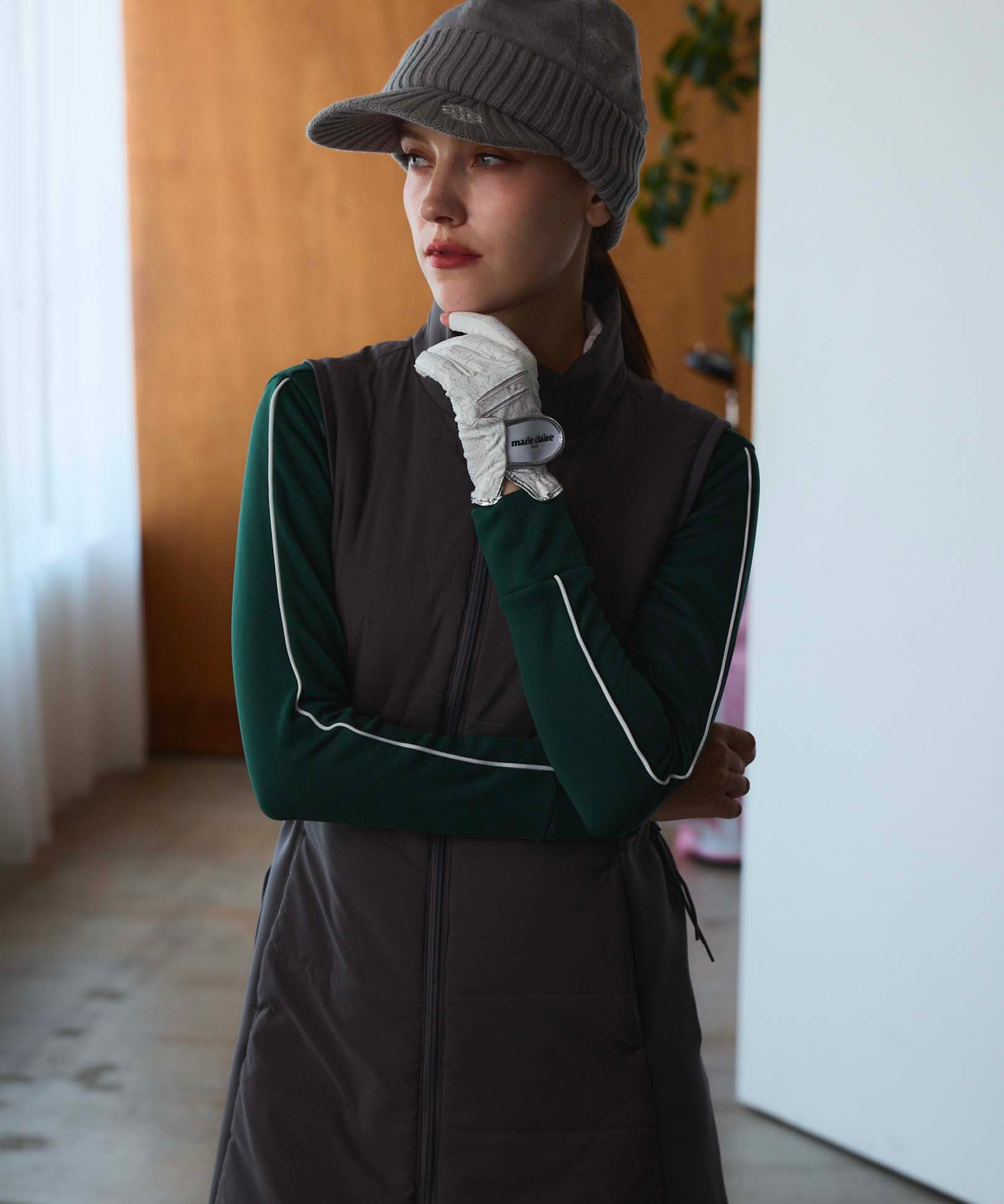 長袖モックネックプルオーバー | ゴルフ - marie claire SPORT（マリ